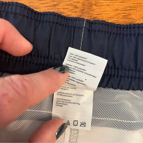 Men’s Speedo gray navy striped swim trunks size XXL - Picture 4 of 9